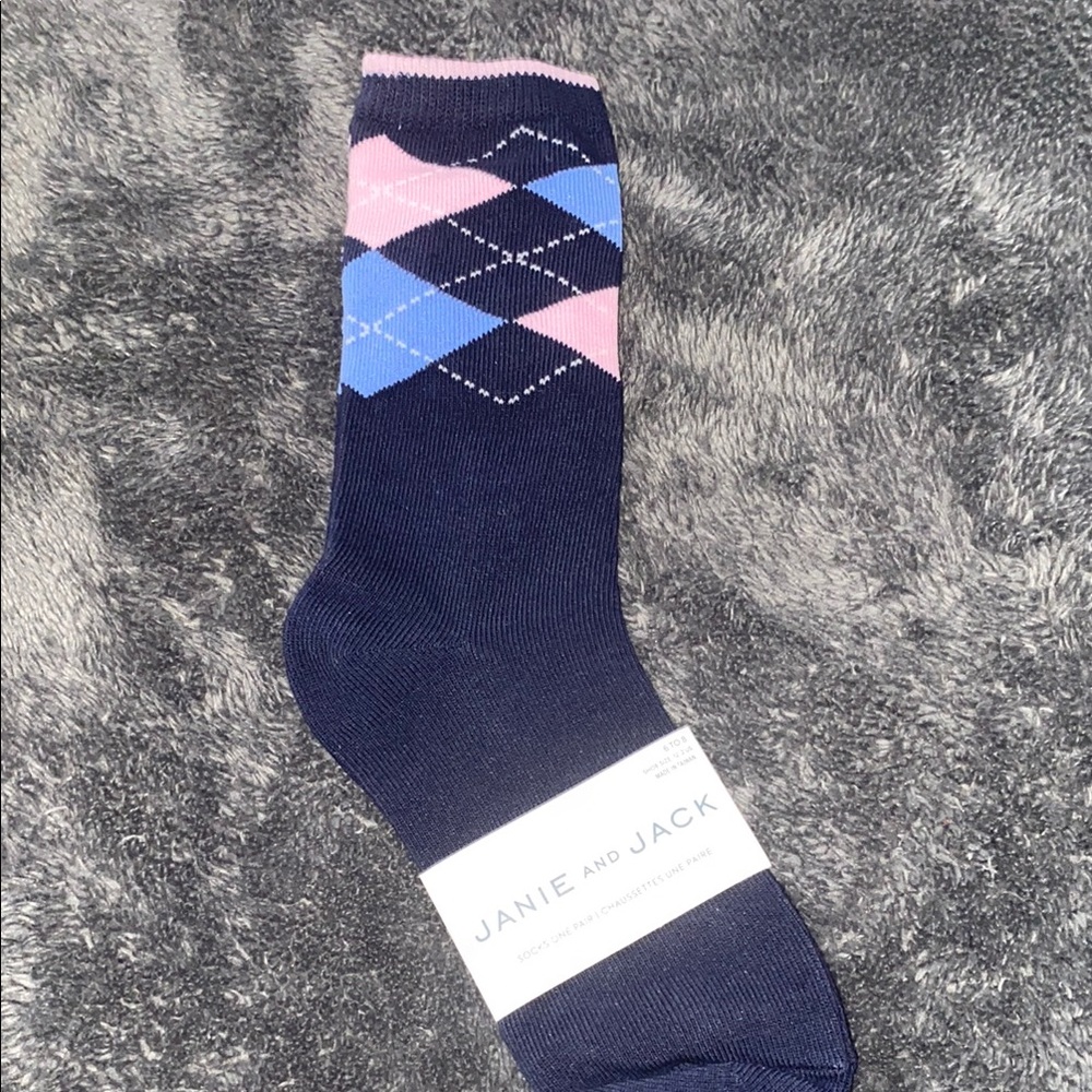 Janie and Jack Blue and Navy Socks Set - Picture 2 of 4